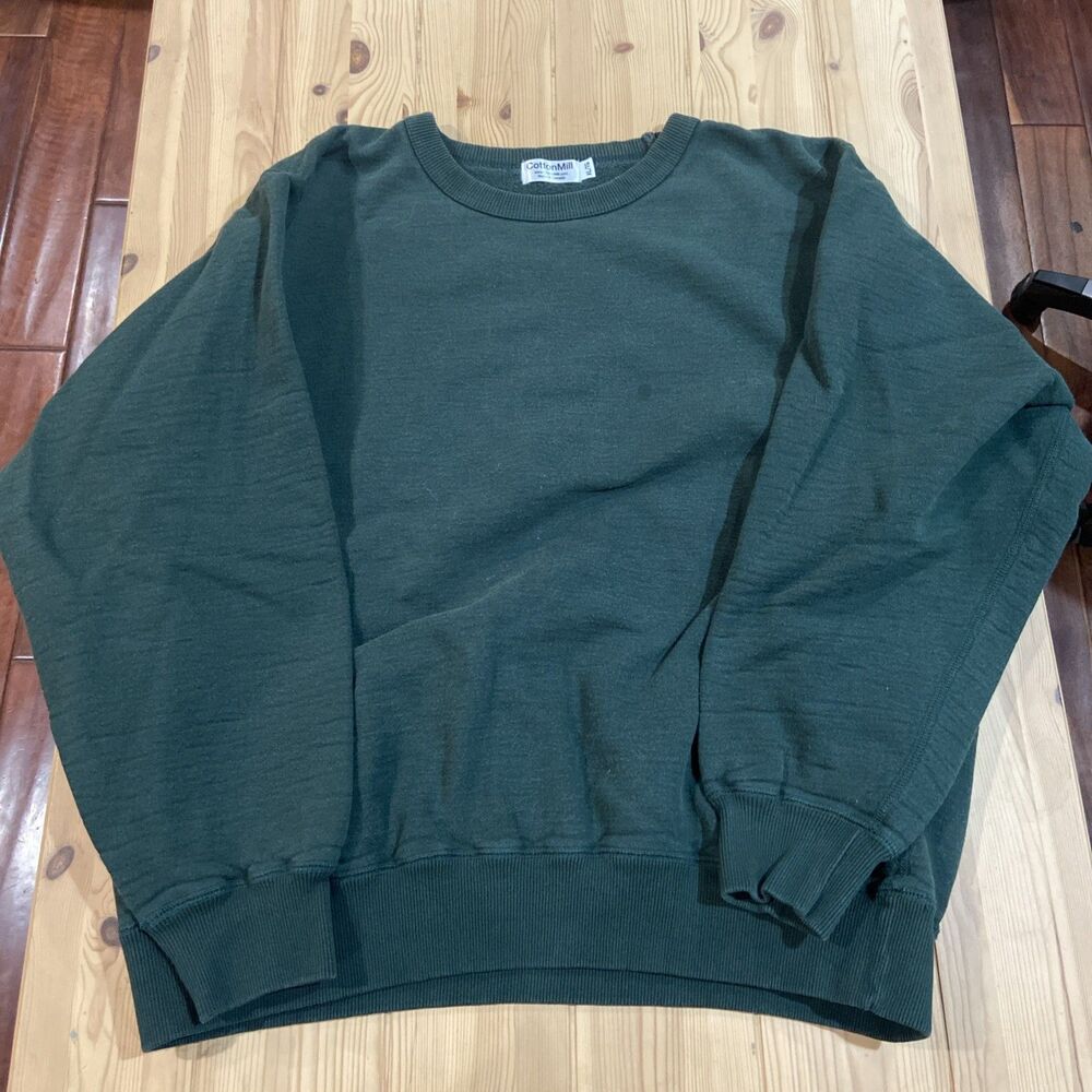 Vintage Cotton Mill Made In Canada Gray Men's Heavy Pullover CA 19247 Size XL